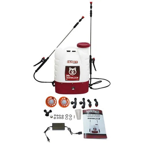 Fumigadora Aspersora Electrica Recargable Doble Varilla 20 Litros Husky BLASTERPLUS