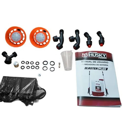 Fumigadora Aspersora Electrica Recargable Doble Varilla 20 Litros Husky BLASTERPLUS