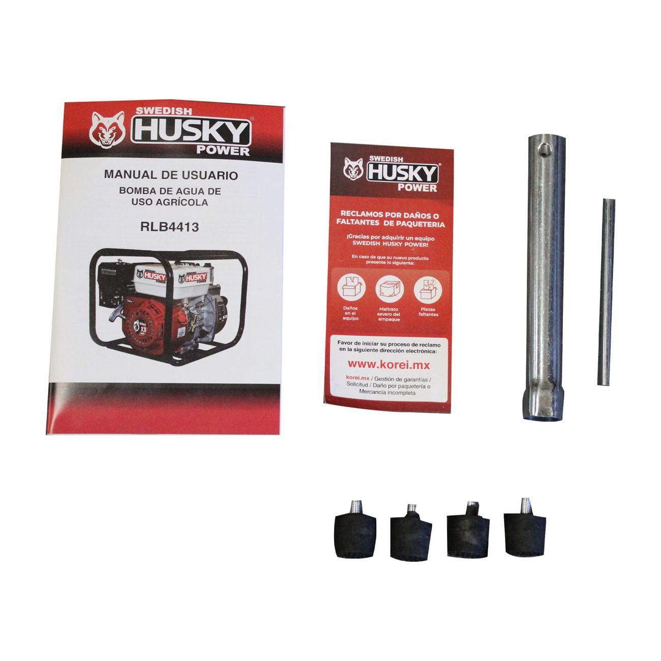 Motobomba A Gasolina 13 Hp Autocebante 4 Tiempos 4"x4" Husky RLB4413