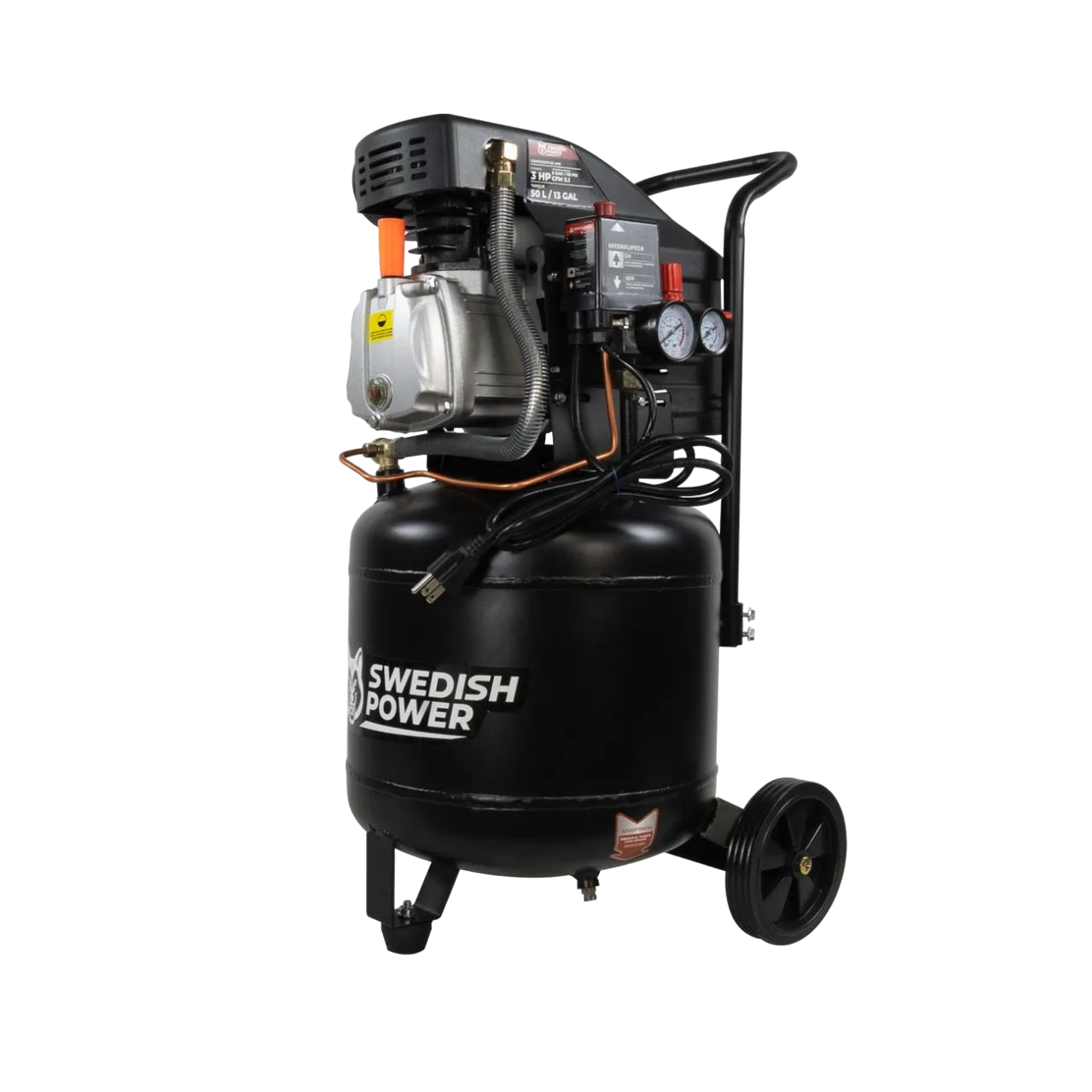 Compresor Vertical De Aire Electrico De 3 Hp 110v/60Hz 116 Psi Swedish Husky Power HKC50V