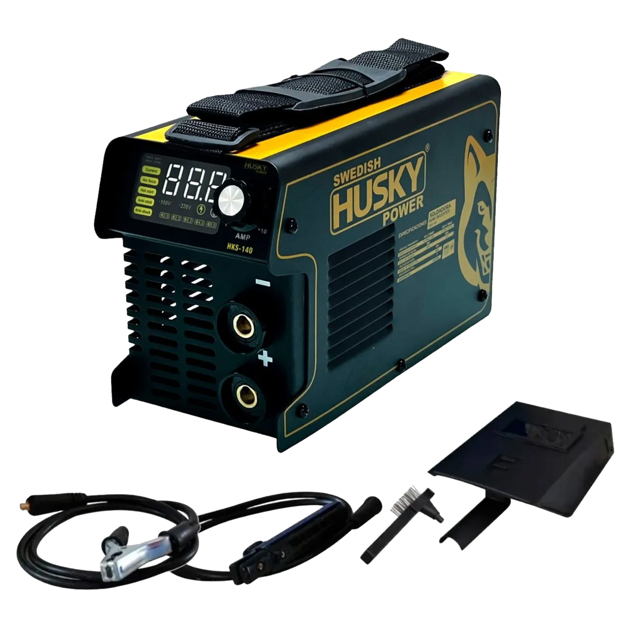 Soldadora Inverter Bi Volaje 110V-220V de 100A a 130A Husky HKS-140