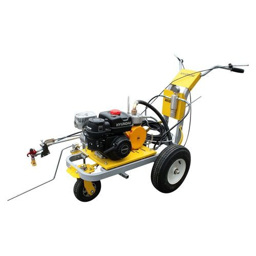 Maquina Pinta Rayas Hyundai Con Motor A Gasolina 7 HP MATISSE