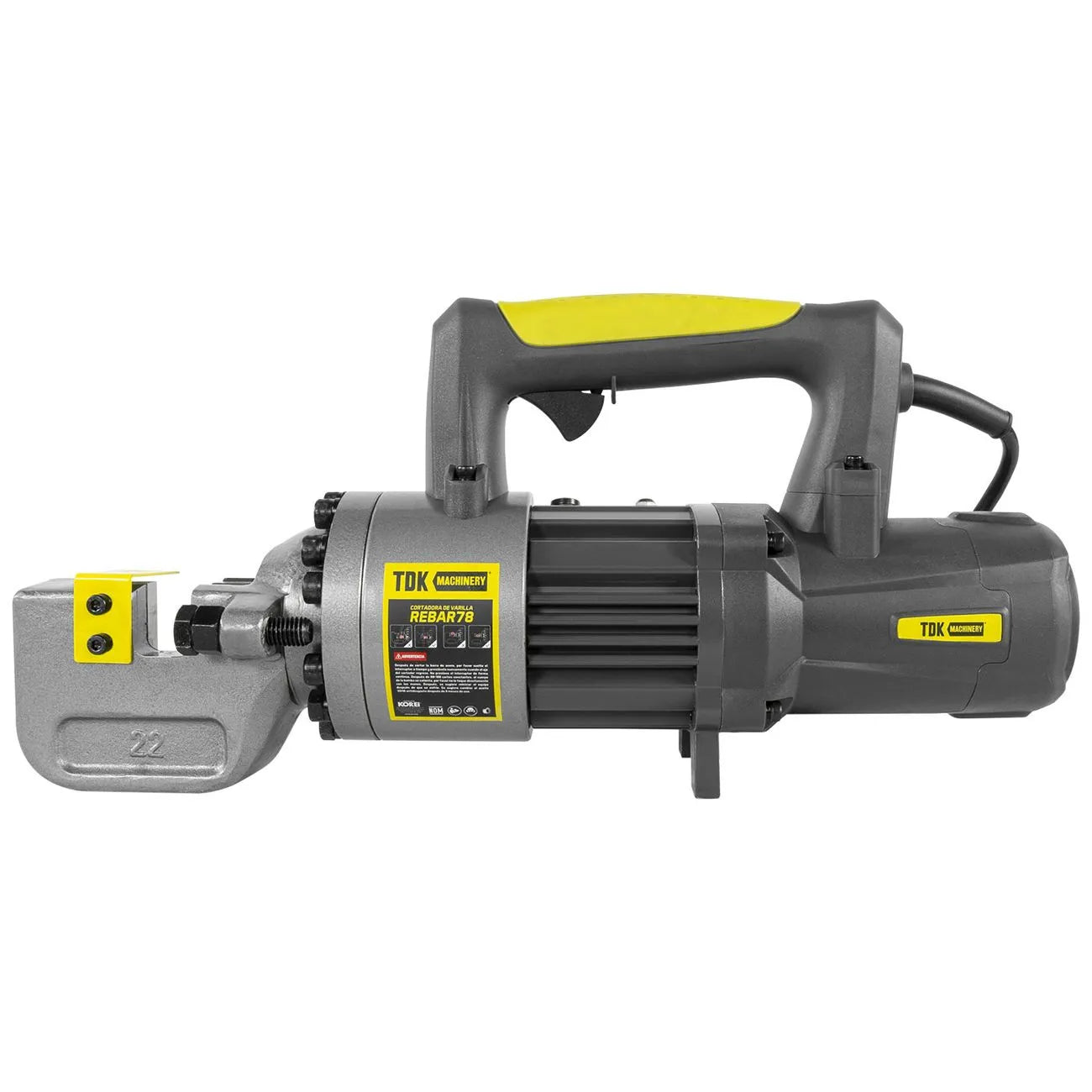 Cortadora De Varilla Profesional Electrica 110V/60 Hz 1150W 5/8 a 7/8 De Corte TDK MACHINERY - REBAR78