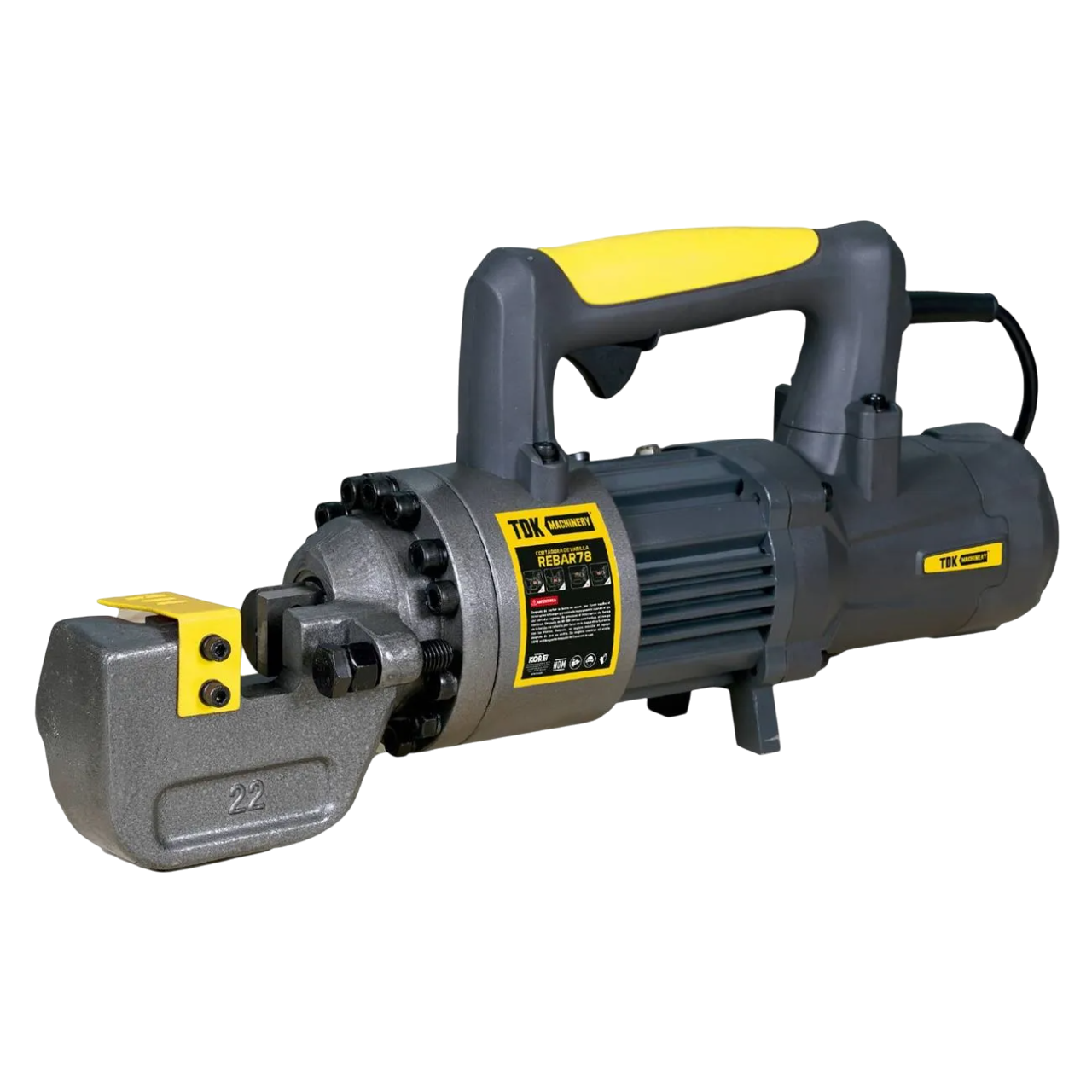 Cortadora De Varilla Profesional Electrica 110V/60 Hz 1150W 5/8 a 7/8 De Corte TDK MACHINERY - REBAR78