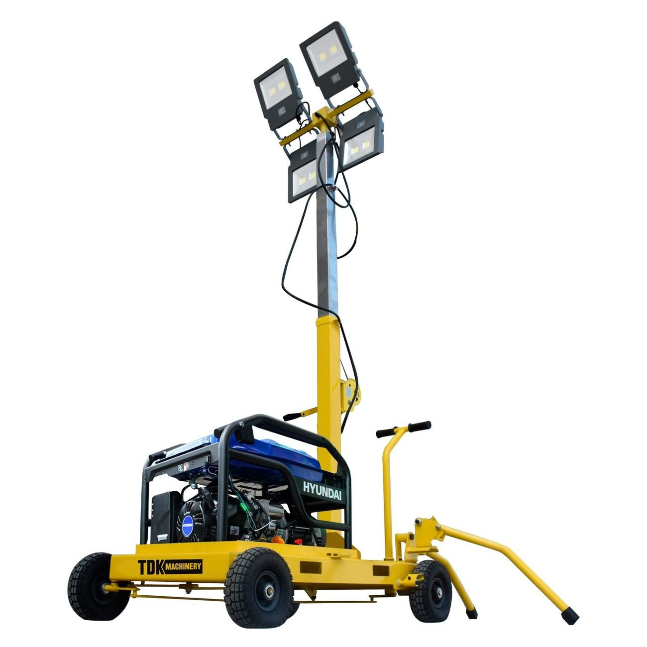 Torre De Luz TDK 4 Lamparas Del De 100W Con Generador HYE6000-TDKTL6000
