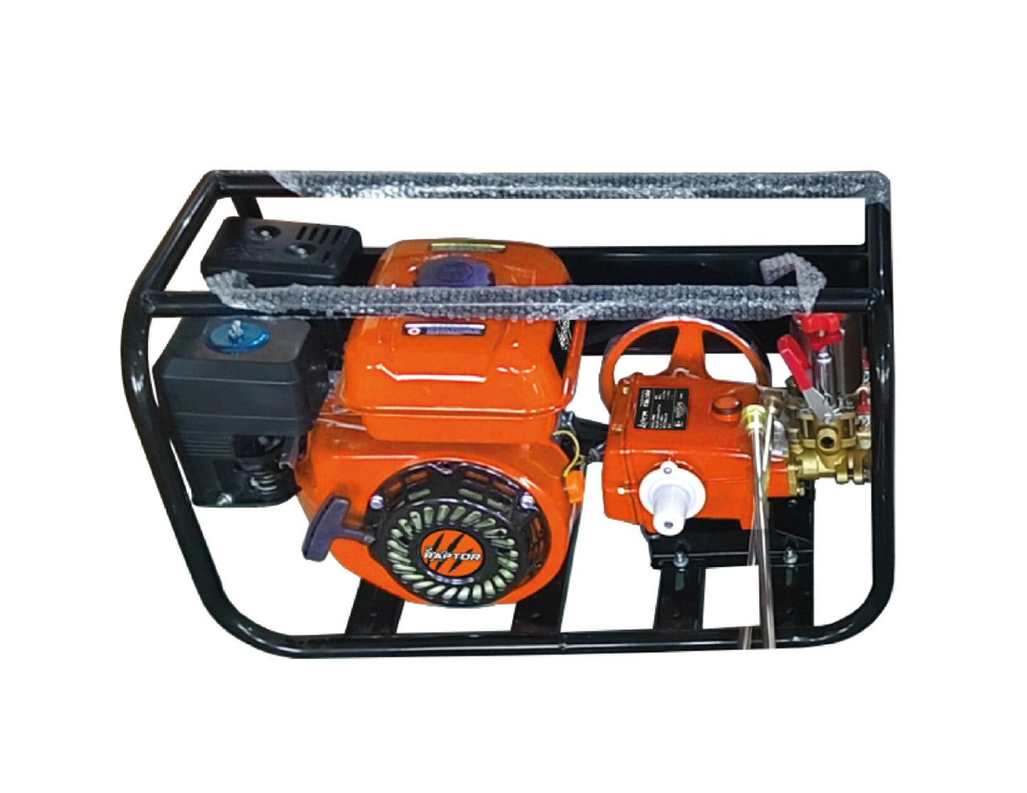 Fumigadora Parihuela De Pistones Con Motor RAPTOR 6.5 hp Con Base Y 2 Mangueras De 50 cm RAPTOR- FERAL650