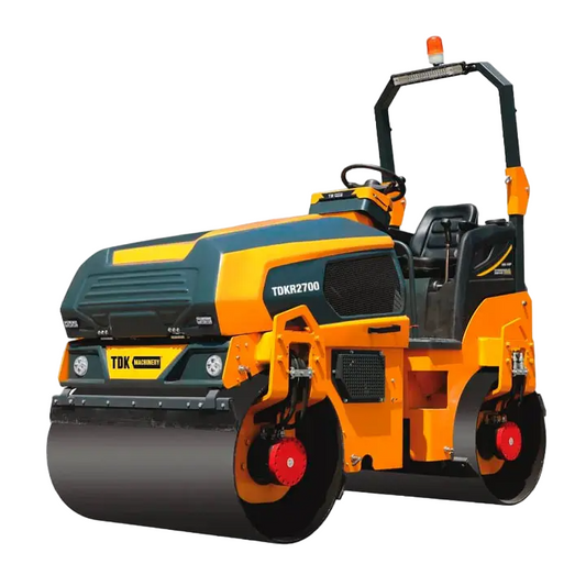 Rodillo Vibrador Motor A Diesel De 35.5 Hp Hombre A Bordo Direccion Hidraulica TDK-TDKR2700