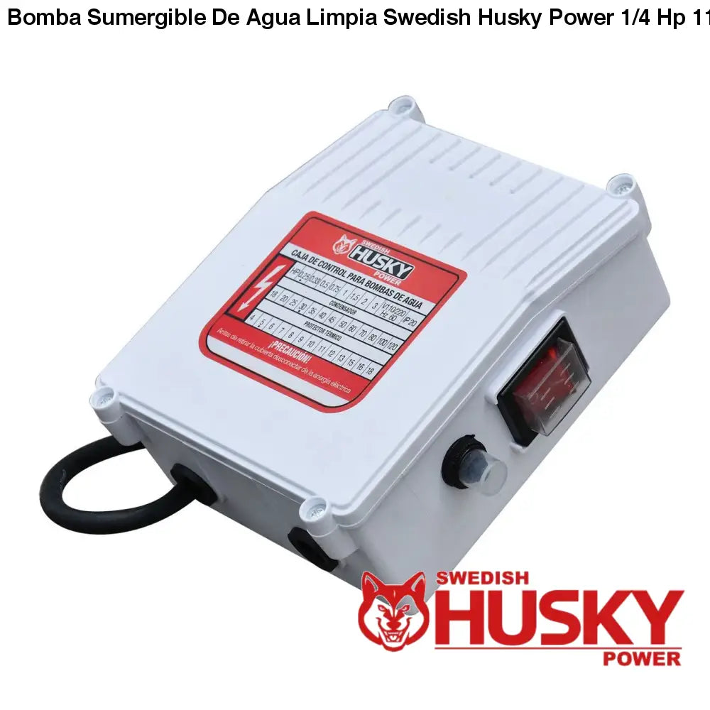 Bomba Sumergible De Agua Limpia Swedish Husky Power 1/4 Hp