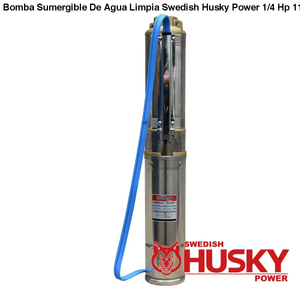 Bomba Sumergible De Agua Limpia Swedish Husky Power 1/4 Hp