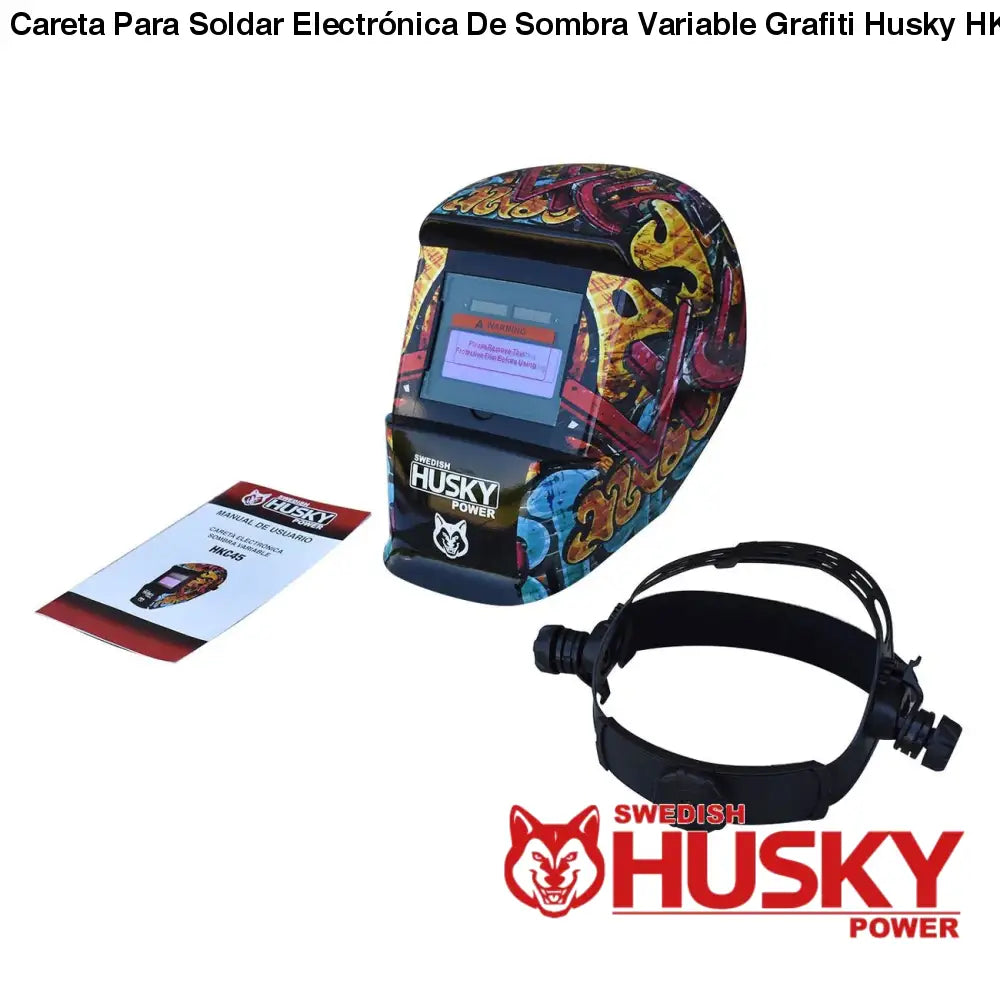 Careta Para Soldar Electrónica De Sombra Variable Grafiti
