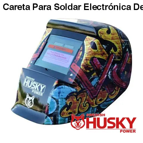 Careta Para Soldar Electrónica De Sombra Variable Grafiti