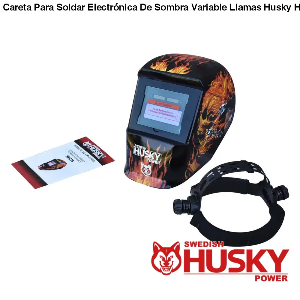 Careta Para Soldar Electrónica De Sombra Variable Llamas