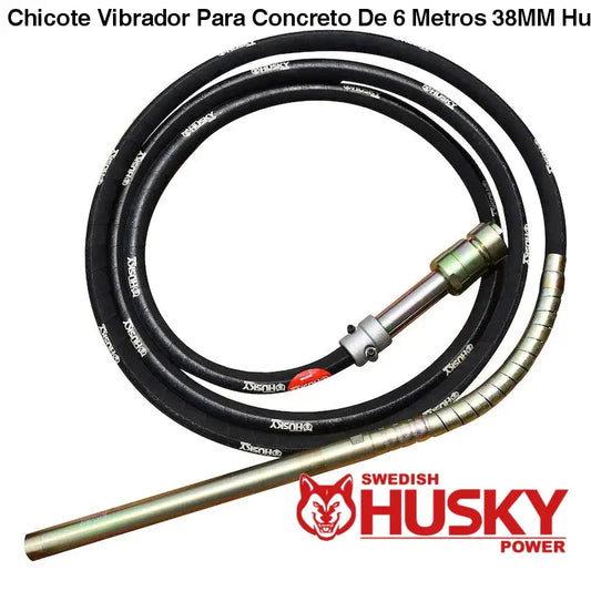 Chicote Vibrador Para Concreto De 6 Metros 38MM Husky HKV386