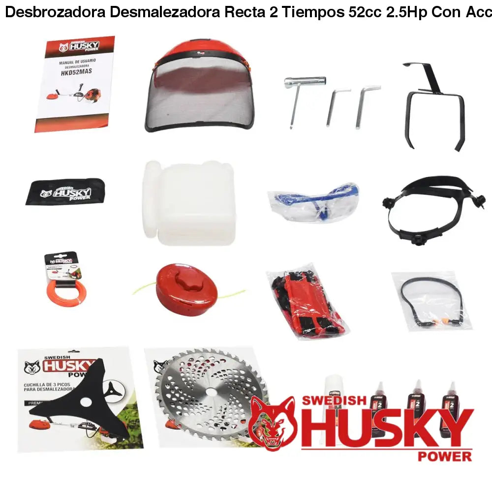 Desbrozadora Desmalezadora Recta 2 Tiempos 52cc 2.5Hp
