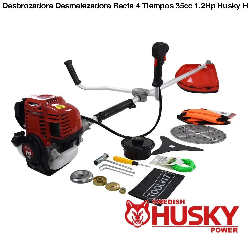 Desbrozadora Desmalezadora Recta 4 Tiempos 35cc 1.2Hp Husky