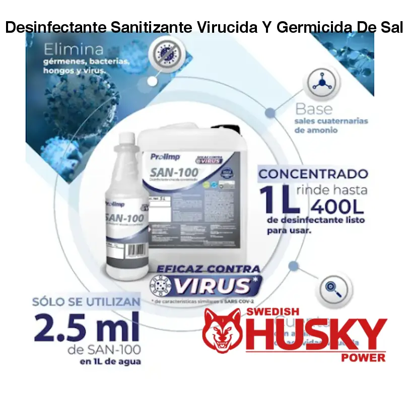 Desinfectante Sanitizante Virucida Y Germicida De Sales