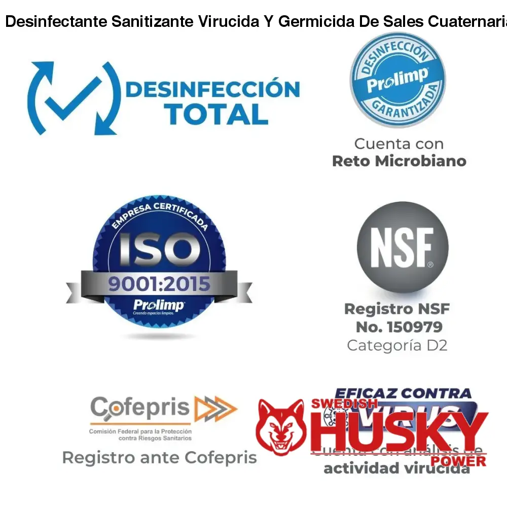 Desinfectante Sanitizante Virucida Y Germicida De Sales