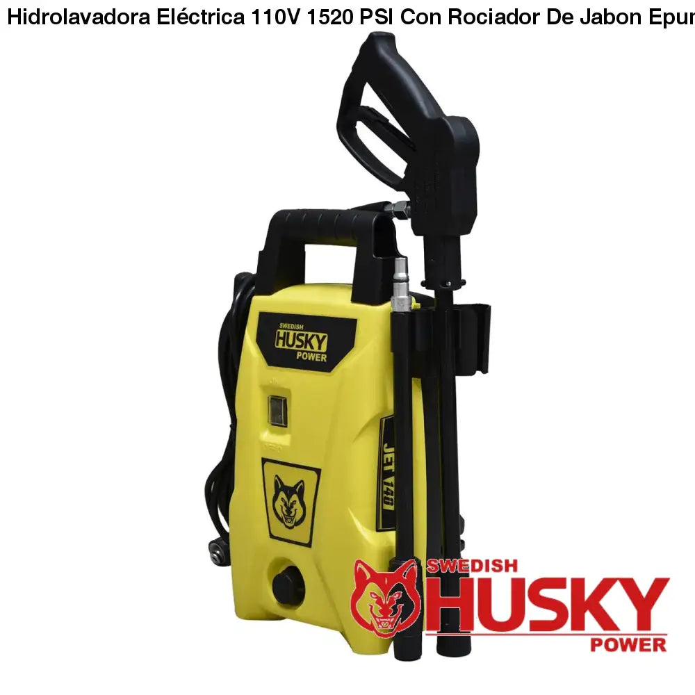 Hidrolavadora Eléctrica 110V 1520 PSI Con Rociador De Jabon