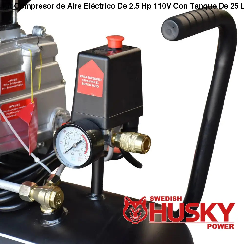 Kit Compresor de Aire Eléctrico De 2.5 Hp 110V Con Tanque De