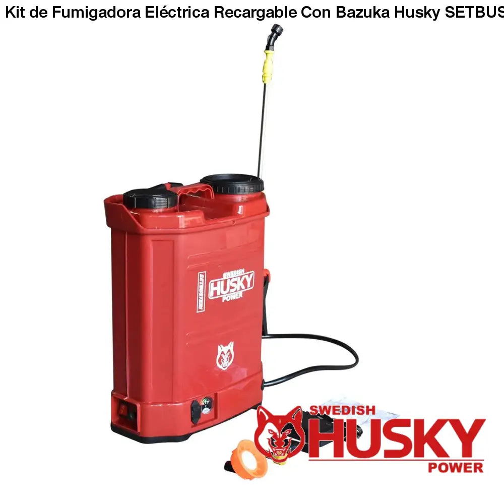 Kit de Fumigadora Eléctrica Recargable Con Bazuka Husky