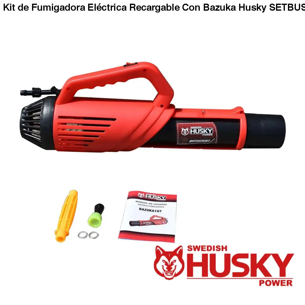 Kit de Fumigadora Eléctrica Recargable Con Bazuka Husky