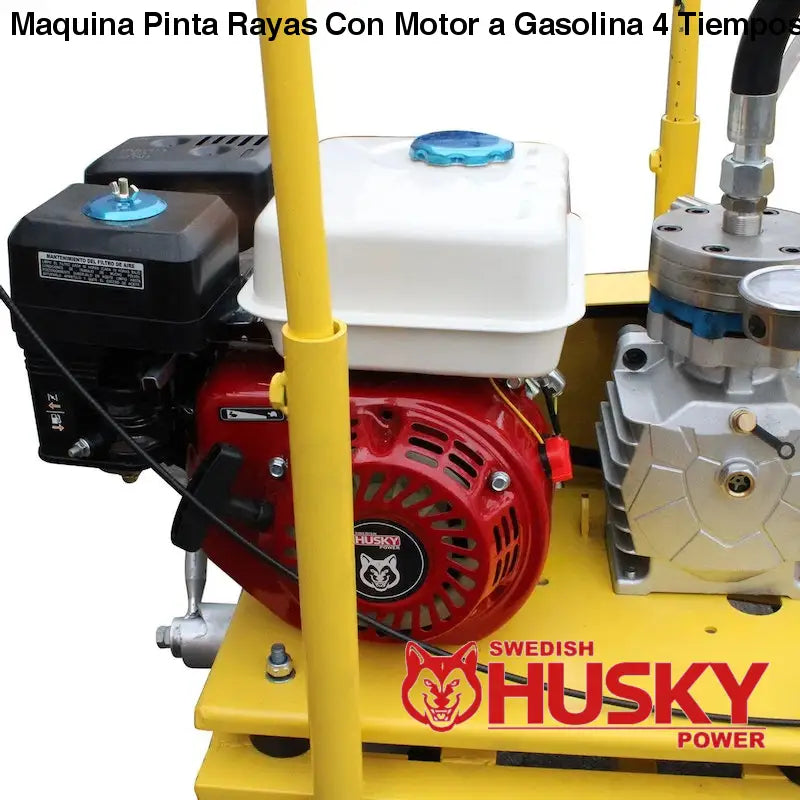 Maquina Pinta Rayas Con Motor a Gasolina 4 Tiempos 6.5 Hp