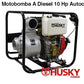 Motobomba A Diesel 10 Hp Autocebante 4x4 Husky HKBD4010A