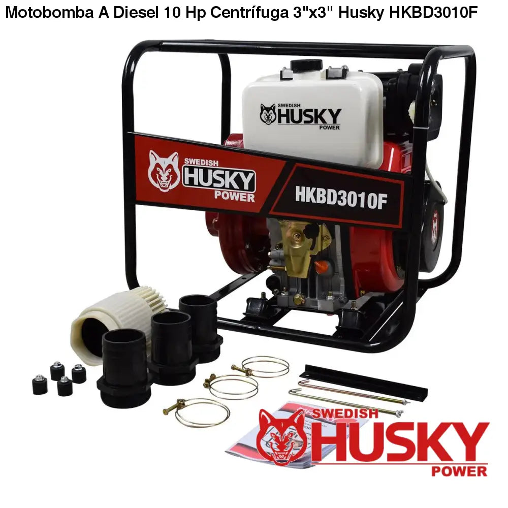 Motobomba A Diesel 10 Hp Centrífuga 3x3 Husky HKBD3010F