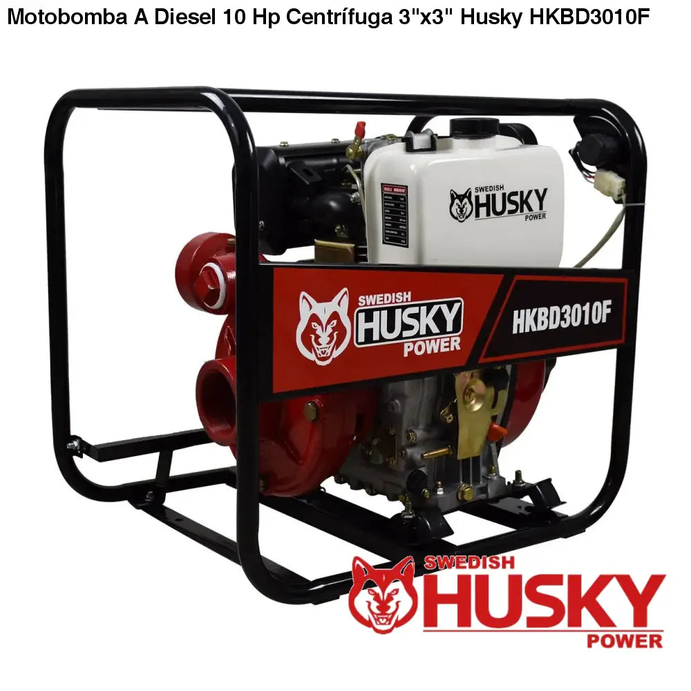 Motobomba A Diesel 10 Hp Centrífuga 3x3 Husky HKBD3010F
