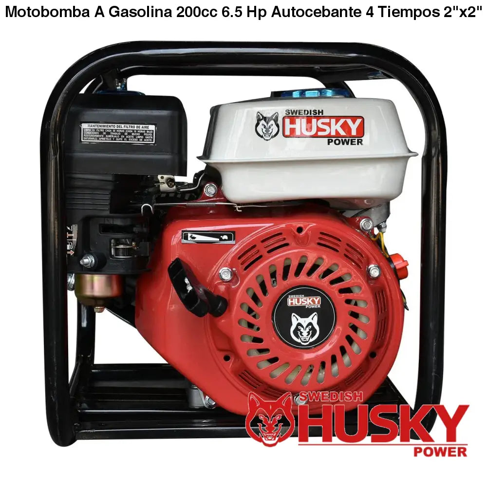Motobomba A Gasolina 200cc 6.5 Hp Autocebante 4 Tiempos 2x2