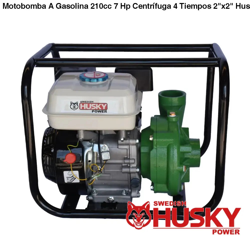 Motobomba A Gasolina 210cc 7 Hp Centrífuga 4 Tiempos 2x2
