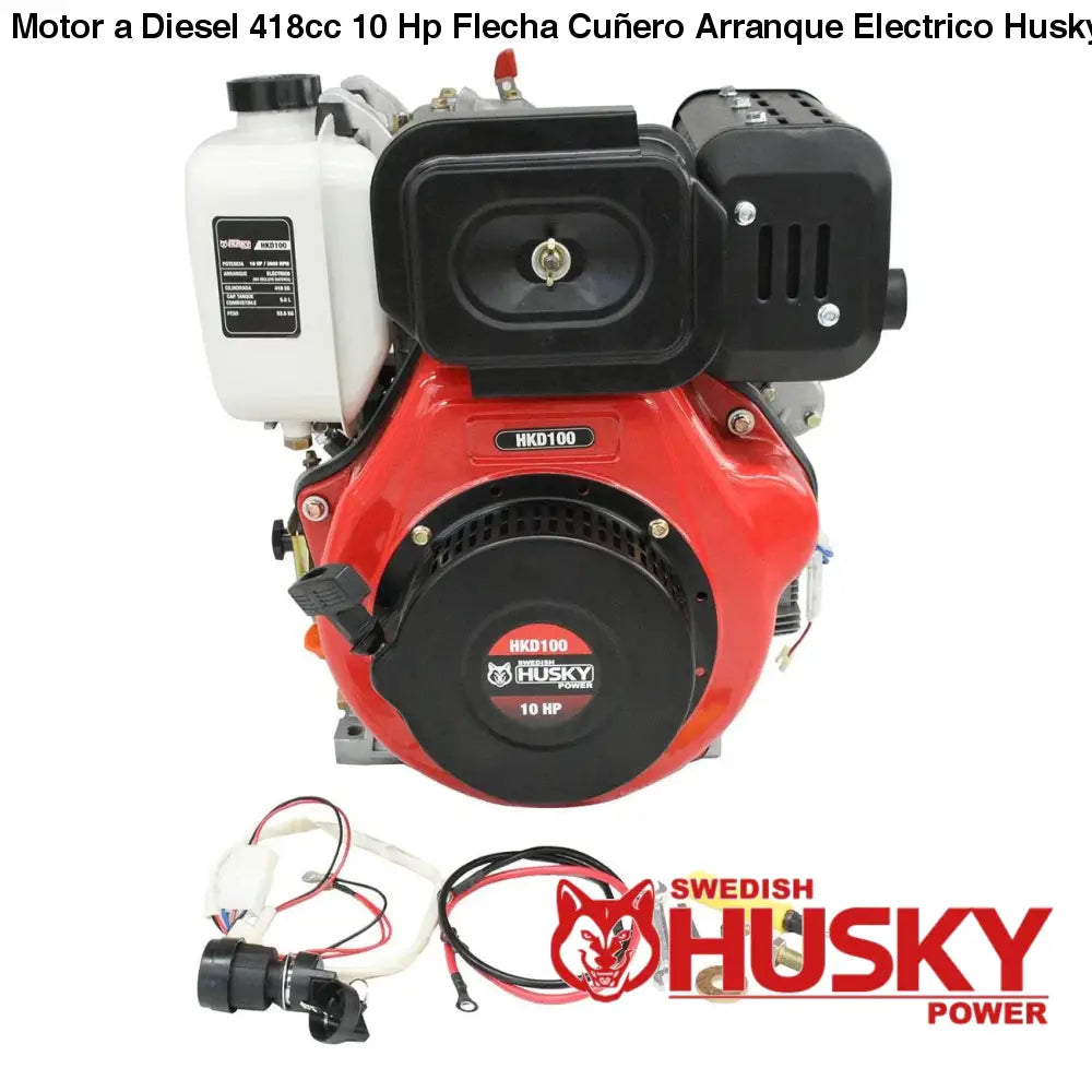 Motor a Diesel 418cc 10 Hp Flecha Cuñero Arranque Electrico