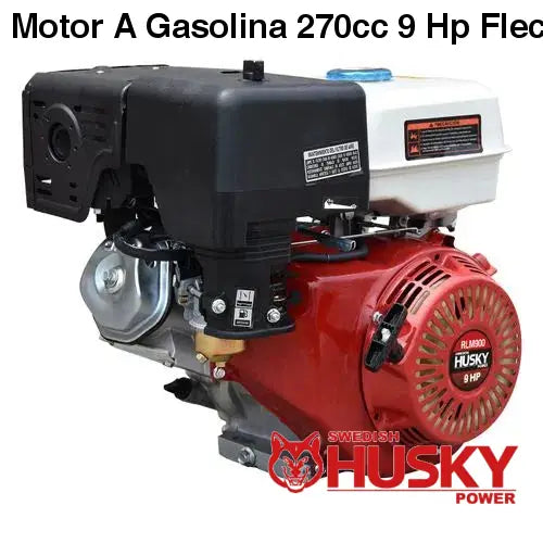Motor A Gasolina 270cc 9 Hp Flecha Cuñero Arranque Manual