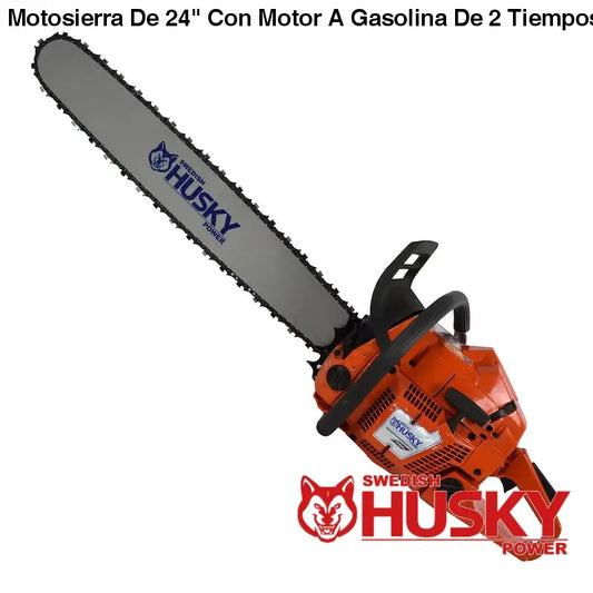 Motosierra De 24 Con Motor A Gasolina De 2 Tiempos 61.5cc