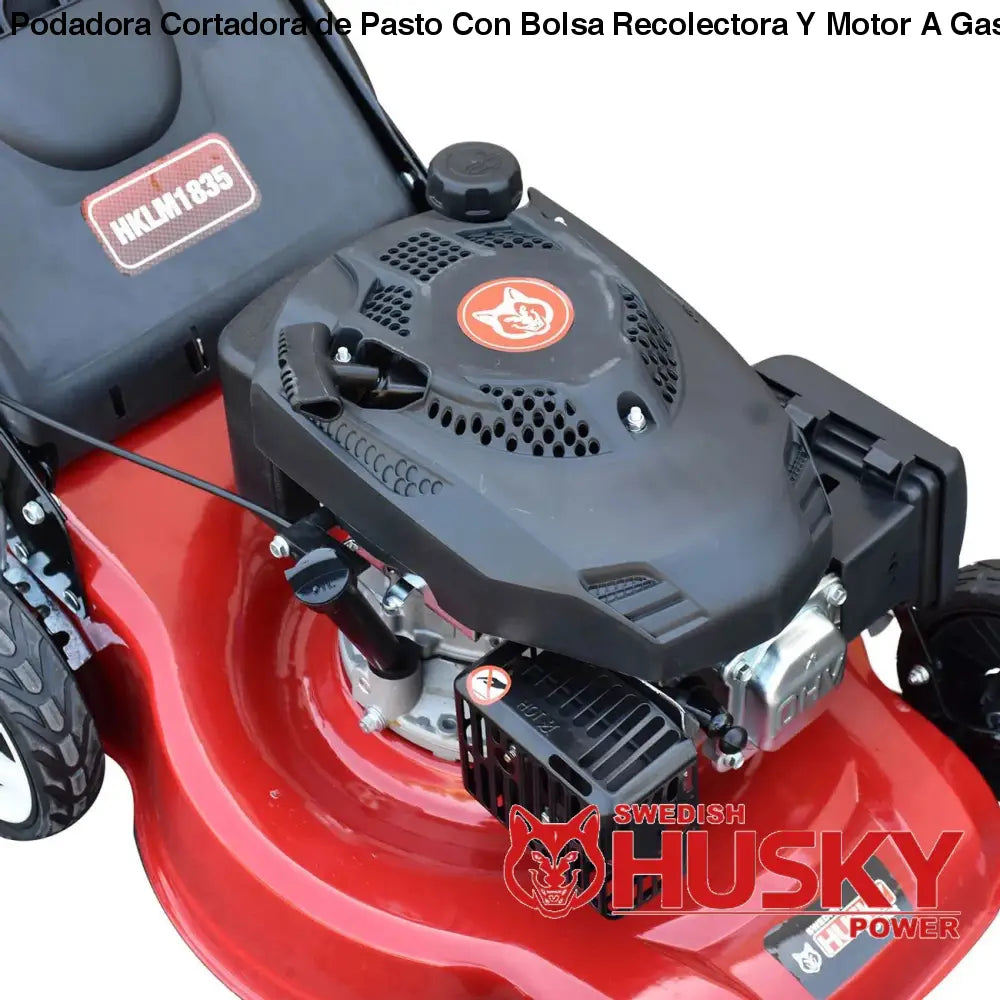 Podadora Cortadora de Pasto Con Bolsa Recolectora Y Motor