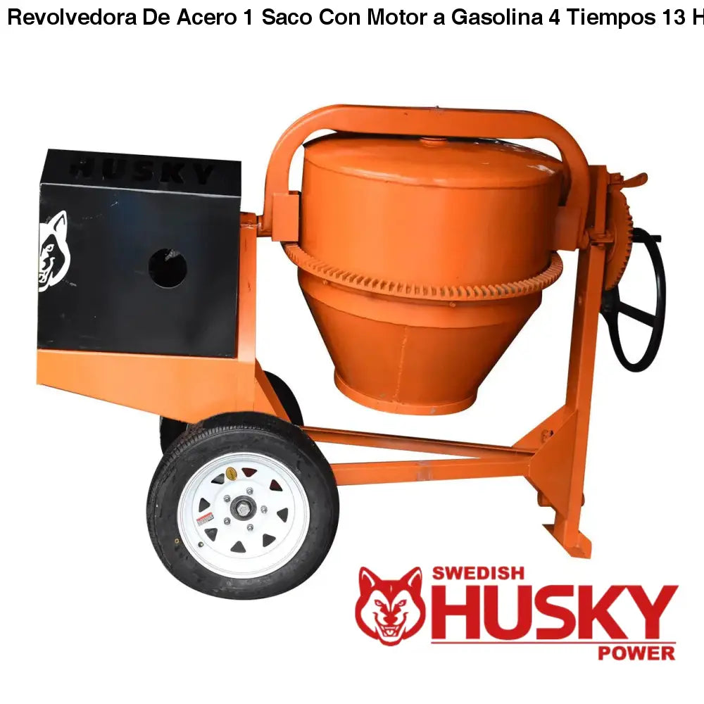 Revolvedora De Acero 1 Saco Con Motor a Gasolina 4 Tiempos