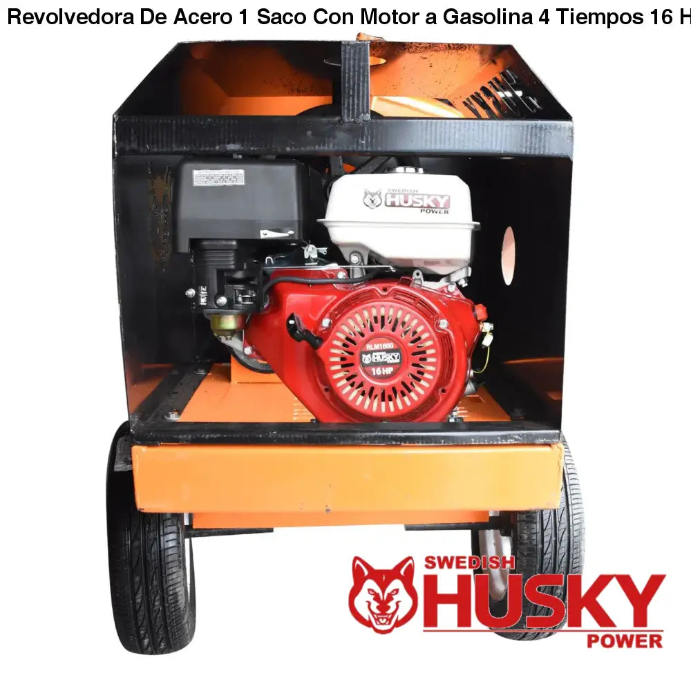 Revolvedora De Acero 1 Saco Con Motor a Gasolina 4 Tiempos