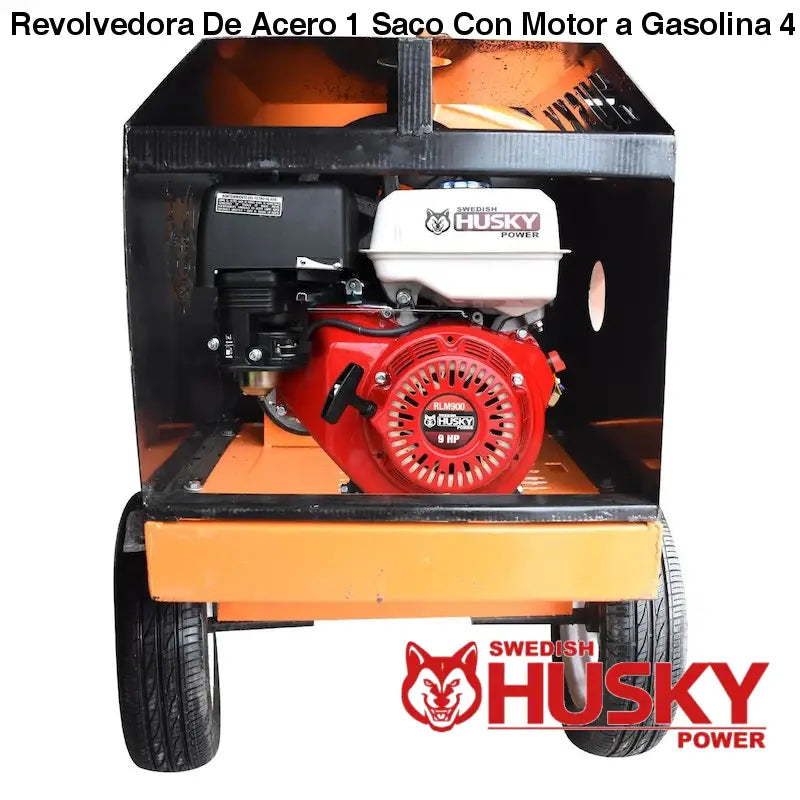 Revolvedora De Acero 1 Saco Con Motor a Gasolina 4 Tiempos 9