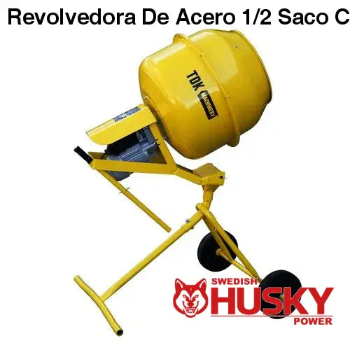 Revolvedora De Acero 1/2 Saco Con Motor Eléctrico 1.2 Hp