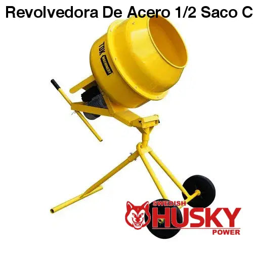 Revolvedora De Acero 1/2 Saco Con Motor Eléctrico 1.2 Hp