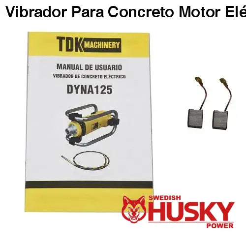Vibrador Para Concreto Motor Eléctrico De 2 Hp Con Chicote