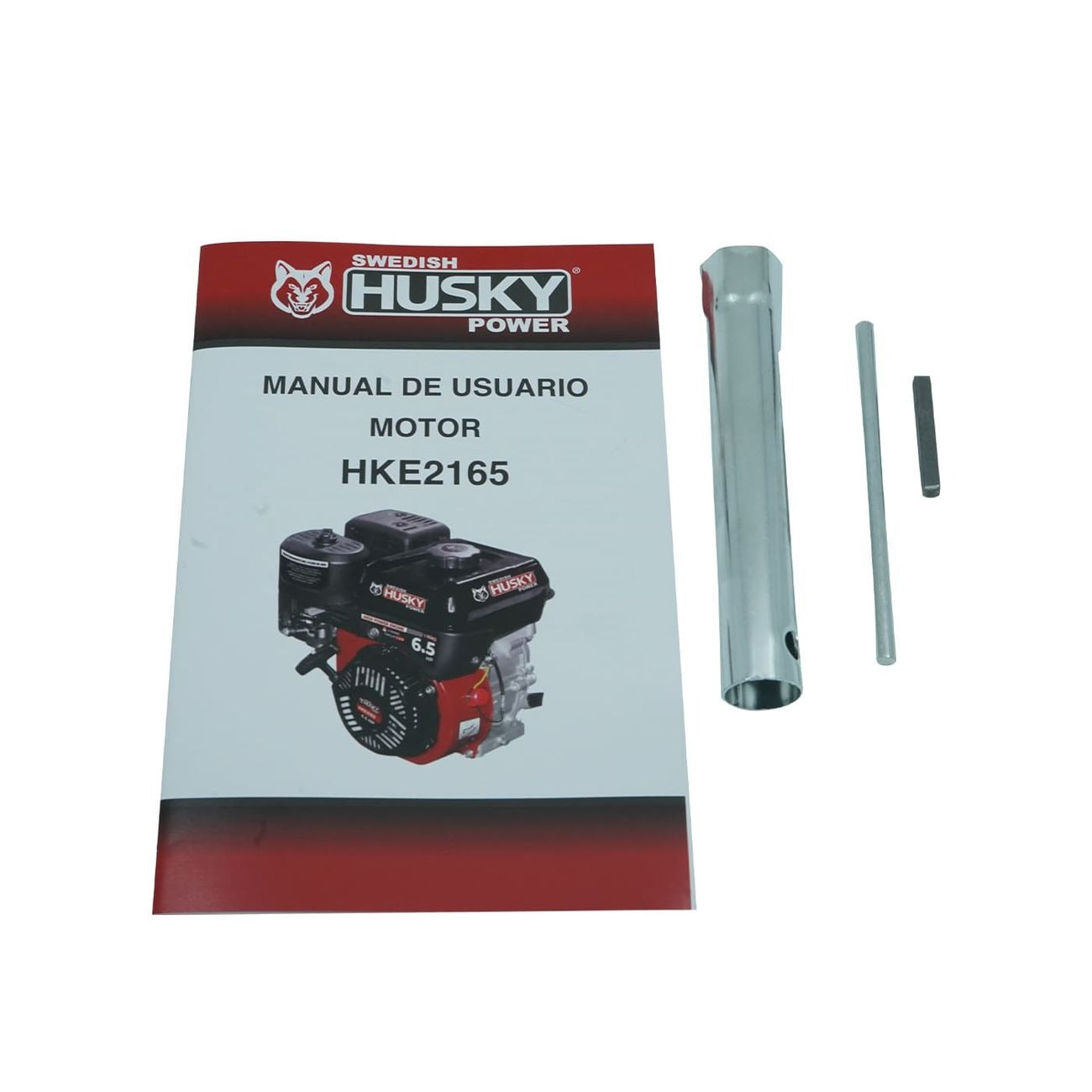 Motor A Gasolina 200cc 6.5 Hp Flecha Cuñero Arranque Manual Husky HKE2165