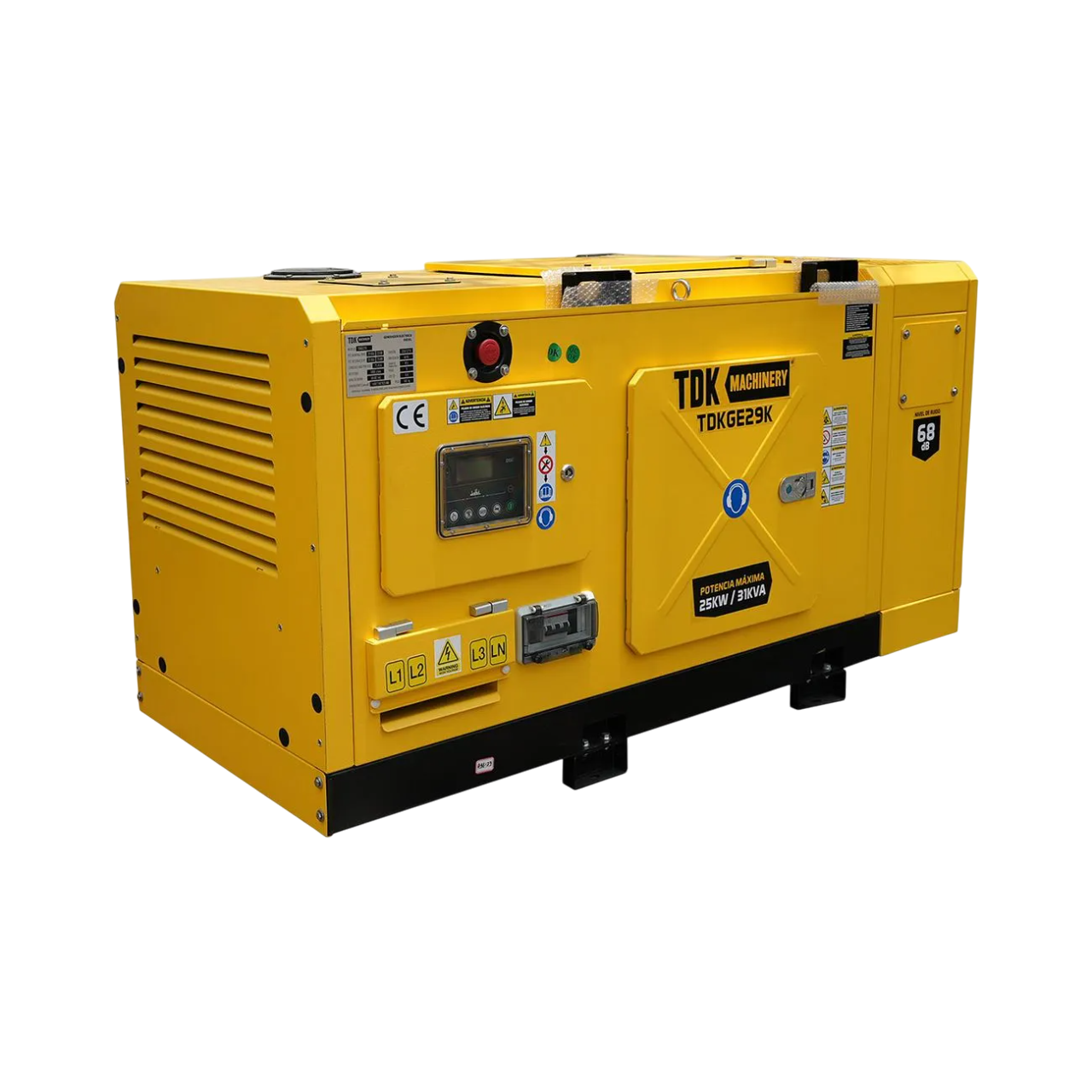 Generador Estacionario TDK 23 KW/29KVA 220V/127V C/Precalentador - TDKGE29K