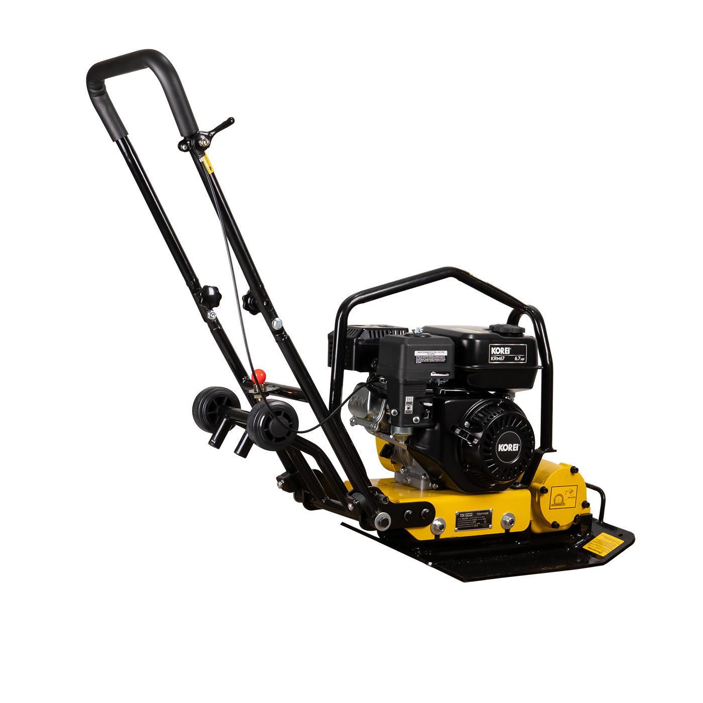 Placa Compactadora Profesional Tdk Machinery Motor Korei 6.7 Hp Vibración 4200 Vpm Fuerza Centrifuga 1100 kg TDK– TDKP1200