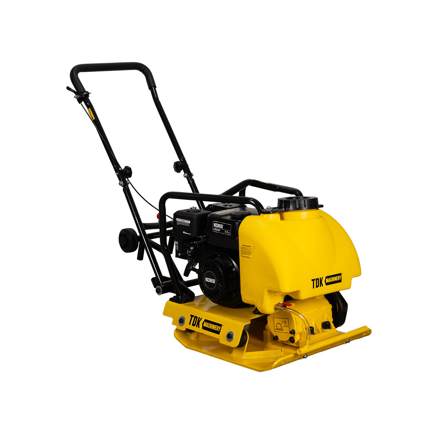 Placa Compactadora Profesional Tdk Machinery Con Motor Korei 6.7 Hp Vibración 5600 Vpm Fuerza Centrifuga 1400 Kg – TDKP1450