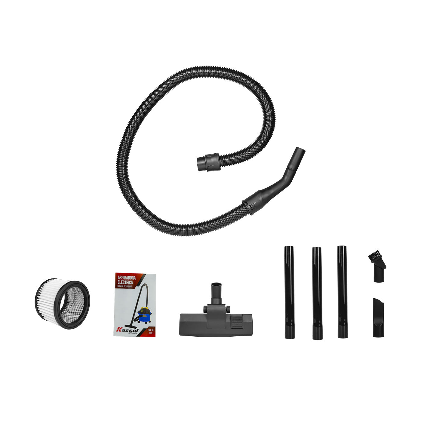 Aspiradora Electrica 800W P/10L 3 En 1  KASSEL- WD-10