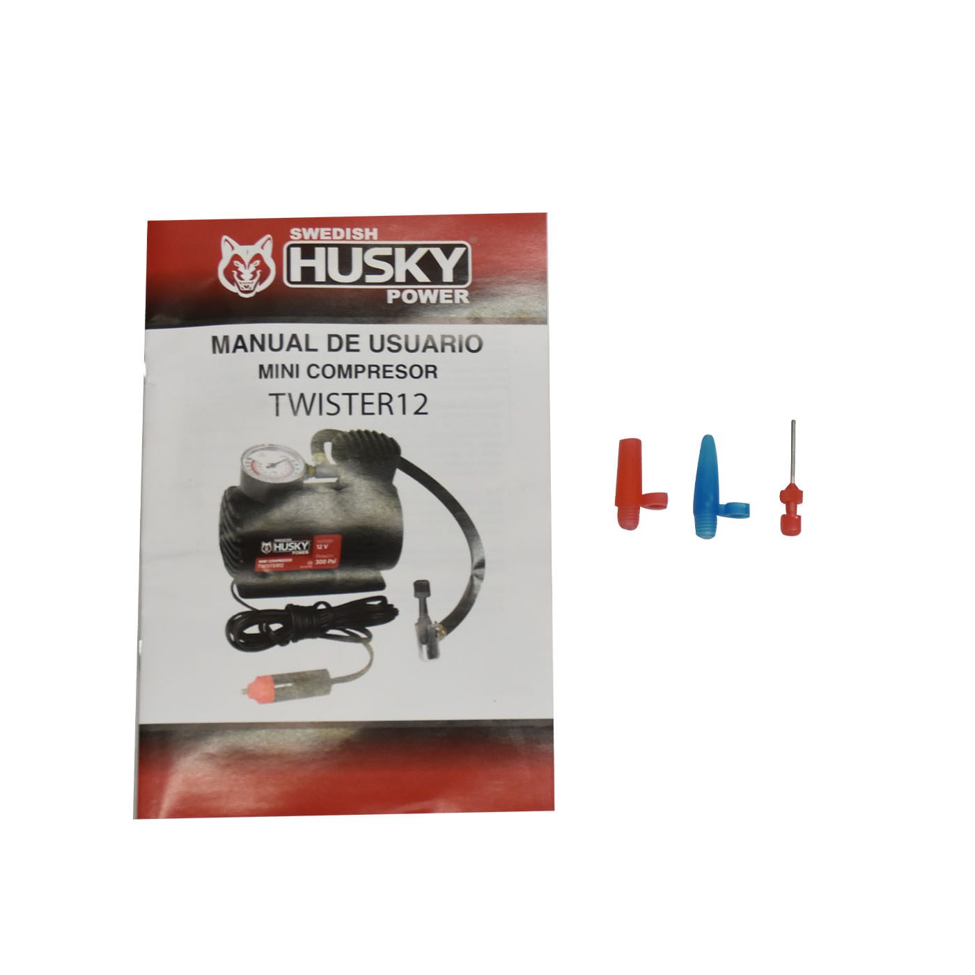 Mini Compresor De Aire Husky 12v 300 Psi Manguera 40 Cm HUSKY POWER – TWISTER12