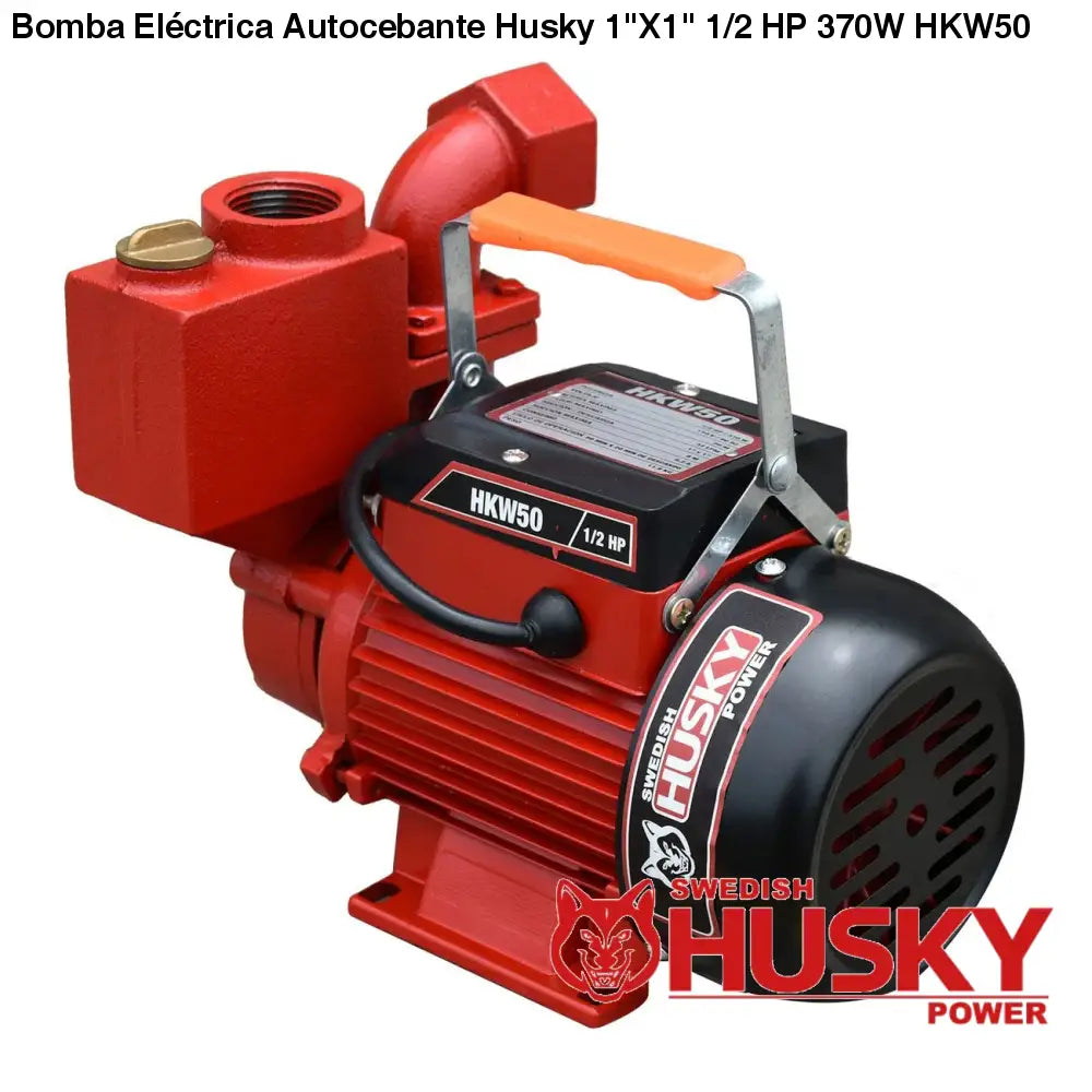 Bomba Eléctrica Autocebante Husky 1X1 1/2 HP 370W HKW50