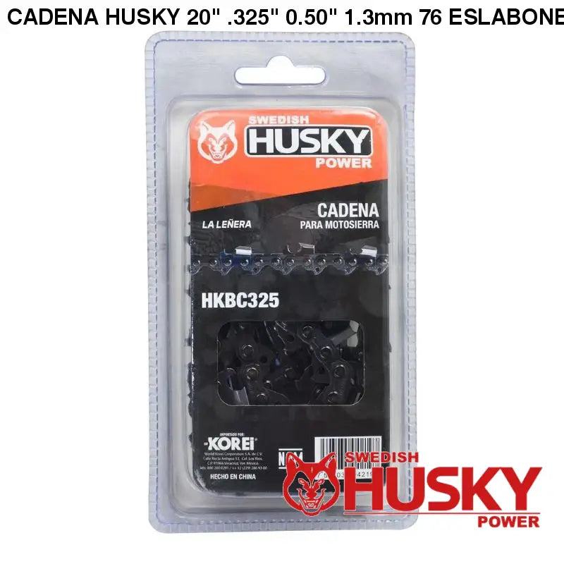 CADENA HUSKY 20.325 0.50 1.3mm 76 ESLABONES 38 DIENTES