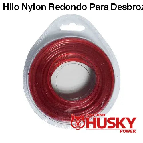 Hilo Nylon Redondo Para Desbrozadora Desmalezadora de 2.4 mm